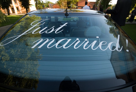 trouwauto_just_married_sportief